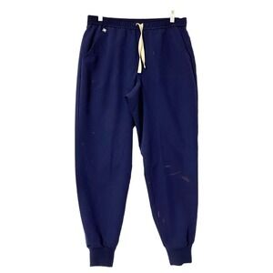 Figs Wimens Jogger Pants Women S/M Navy Drawstring Elastic Waist Medical